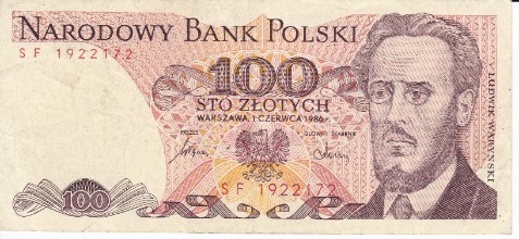 Zdjęcie oferty: 100 zł banknot Waryński PRL