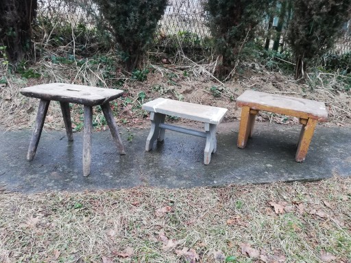 Zdjęcie oferty: stołek zydelek siedzisko stare proste ludowe 