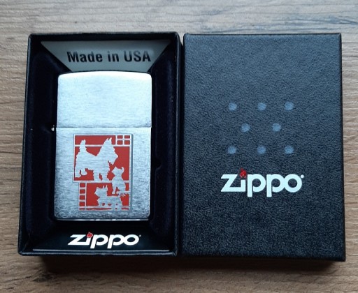 Zdjęcie oferty: Nowa zapalniczka Zippo USA Dog Metallique