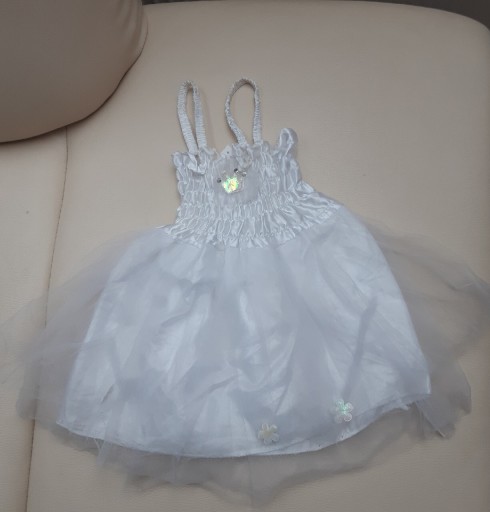 Zdjęcie oferty: Sukienka biała z tiulem  86-92