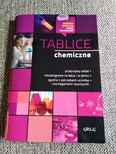 Zdjęcie oferty: TABLICE CHEMICZNE GREG