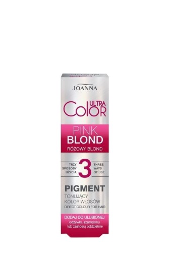 Zdjęcie oferty: JOANNA ULTRA COLOR - Pigment RÓŻOWY BLOND 100 g