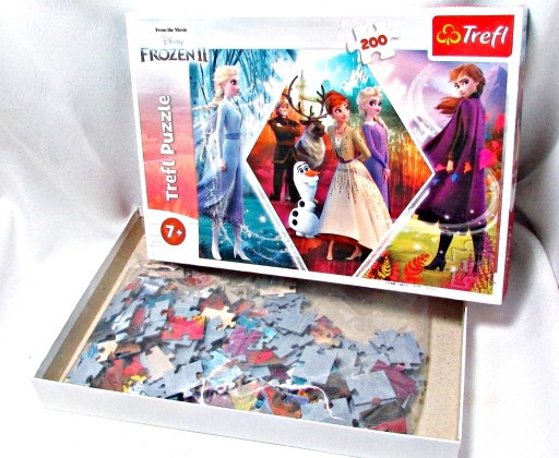 Zdjęcie oferty: puzzle frozen siostry 200 trefl 7+