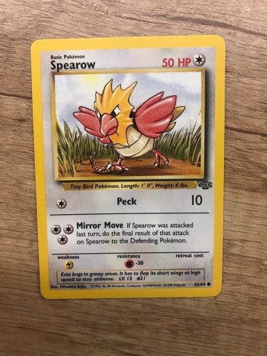 Zdjęcie oferty: Karta Pokemon Spearow Jungle 62/64