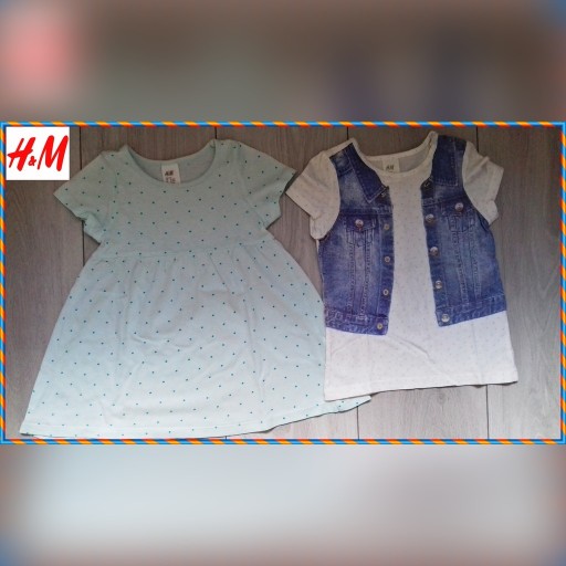 Zdjęcie oferty: 2 BLUZKI H&M 86 CM 1-1,5 LAT