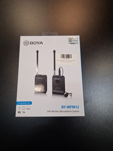 Zdjęcie oferty: Mikrofon pojemnościowy BOYA - zestaw bezprzewodowy BY-WFM12