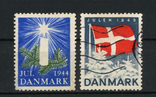 Zdjęcie oferty: 1945 Dania winietki świateczne