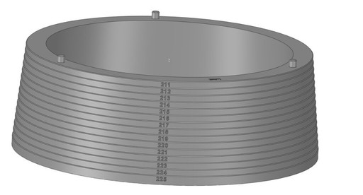 Zdjęcie oferty: Stożek pomiarowy do o-ringów 211-225 mm