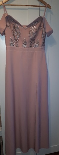 Zdjęcie oferty: długa sukienka pudrowy róż L