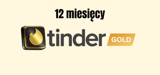 Zdjęcie oferty: Tinder GOLD Polska 12 Miesięcy - Natychmiast