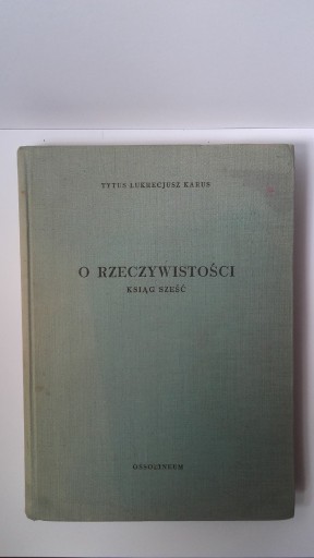 Zdjęcie oferty: O RZECZYWISTOŚCI