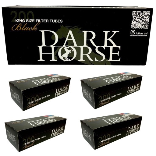 Zdjęcie oferty: 5 x DARK HORSE BLACK 200szt GILZY PAPIEROSOWE 8mm