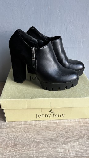 Zdjęcie oferty: Czarne buty na platformie 37 jenny fairy