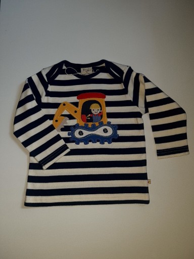 Zdjęcie oferty: Bluza paski Frugi 6-12 68 koparka