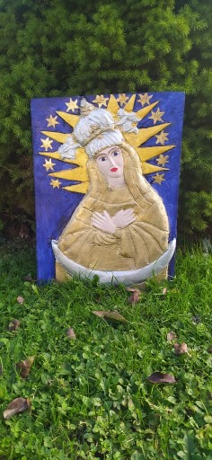 Zdjęcie oferty: Rzeźba ludowa Matka Boska Ostrobramska