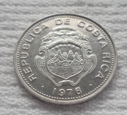 Zdjęcie oferty: Kostaryka Ameryka Centralna 25 centymów 1976