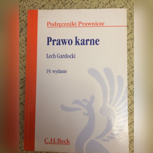 Zdjęcie oferty: Prawo karne Lech Gardocki CH BECK 19 wydanie