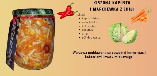 Zdjęcie oferty: Kiszona kapusta z marchewką i chili - pikantna