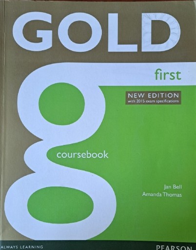 Zdjęcie oferty: Gold first coursebook