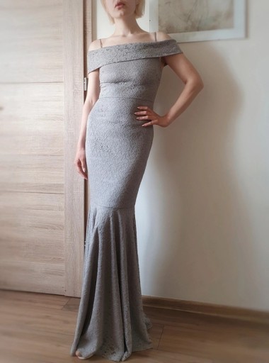 Zdjęcie oferty: Długa suknia wieczorowa syrenka Windsor szara