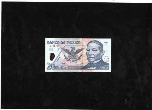 Zdjęcie oferty: Meksyk 20 Pesos P-116e Polimer RaR