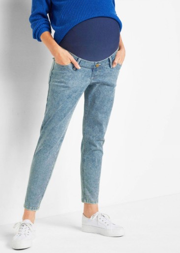 Zdjęcie oferty: nowe spodnie ciążowe dżinsy vintage 40 L nieb. S25