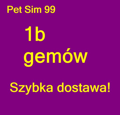 Zdjęcie oferty: Pet Sim 99 | 1b gemów | szybka dostawa