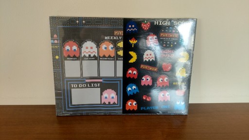 Zdjęcie oferty: Planer biurkowy A4 Pac Man - High Score + naklejki