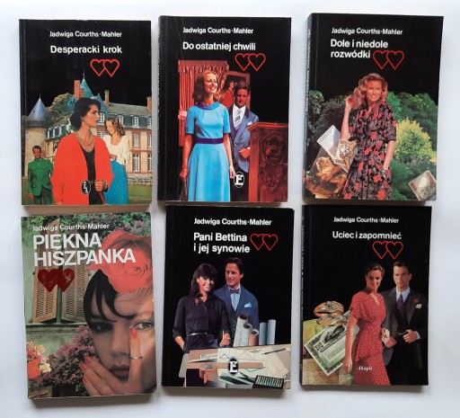 Zdjęcie oferty: Zestaw 6 książek romanse Jadwiga Courths-Mahler