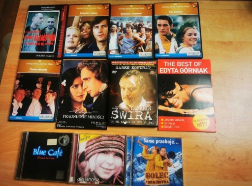 Zdjęcie oferty: 7 filmów polskich + 4 cd muzyka