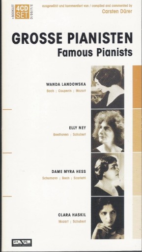 Zdjęcie oferty: FAMOUS PIANISTS Landowska, Ney, Haskil, Hess 4CD