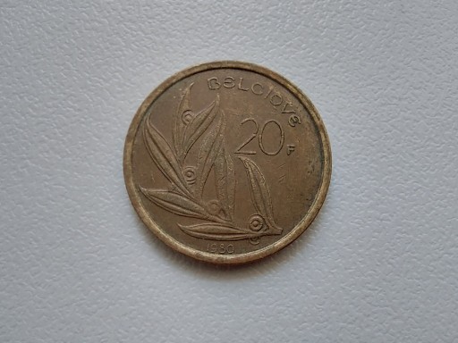 Zdjęcie oferty: 20 franków 1980 Belgia