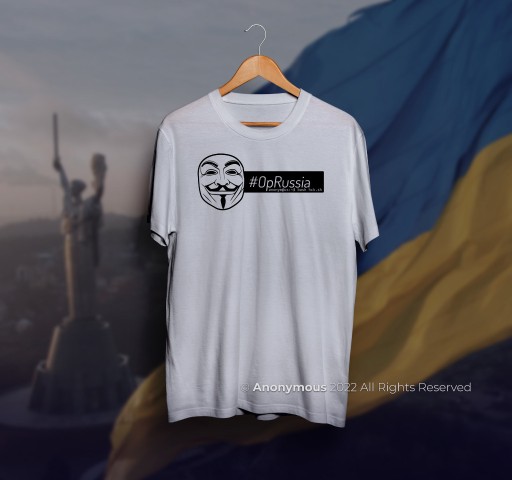 Zdjęcie oferty: Koszulka - Wojna na Ukrainie Model Anonymous S-3XL