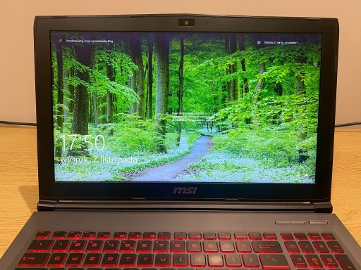 Zdjęcie oferty: Laptop MSI GV62 8RC i7-8750H/16GB RAM/GTX1050