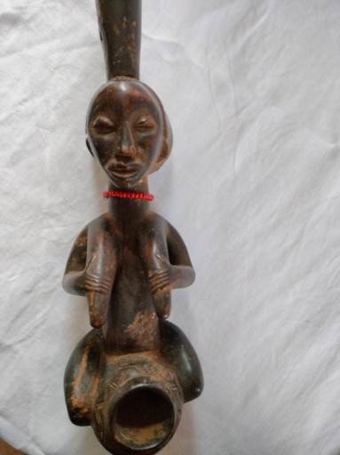 Zdjęcie oferty: Rzeźba Figura Afrykańska  Stara (fajka)Luba Kongo