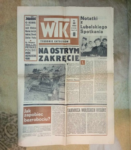 Zdjęcie oferty: Wrocławski Tygodnik Katolików WTK - 12.07.1981