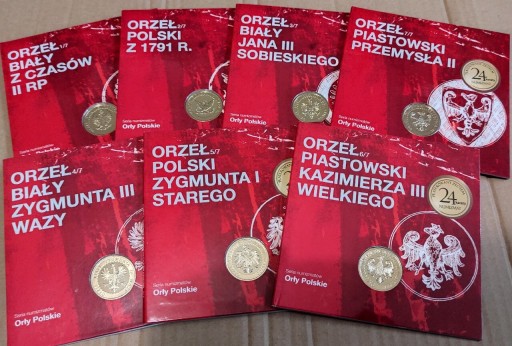 Zdjęcie oferty: Orły Polskie monety 24 karaty złoto plater
