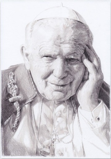 Zdjęcie oferty: portret papież święty  JAN PAWEŁ II 