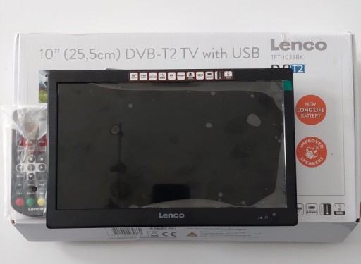 Zdjęcie oferty: LENCO TFT-1038BK - Telewizor LED 10" z DVB-T2