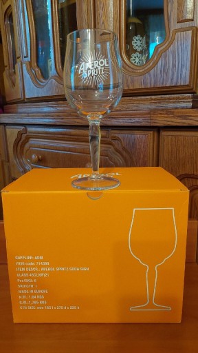 Zdjęcie oferty: Aperol Spritz Soda Sign Glass Kieliszki Do Aperolu Premium 6 Sztuk 450 ml
