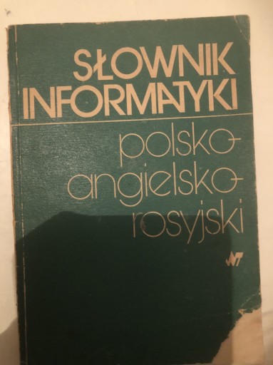 Zdjęcie oferty: Słownik informatyki polsko angielsko rosyjski