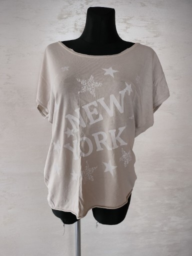 Zdjęcie oferty: Beżowa bluzka New Jork XXL uniwersalna