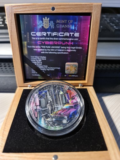Zdjęcie oferty: Cyberpunk moneta srebrna