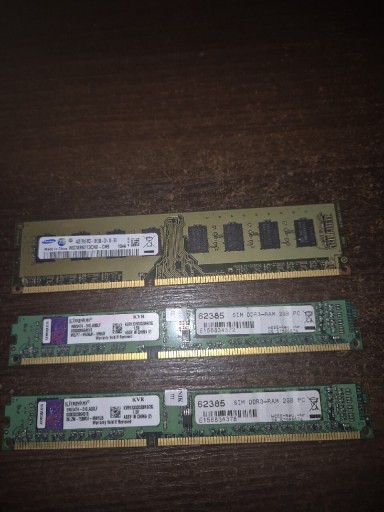 Zdjęcie oferty: pamieci RAM ddr3 8GB łacznie 