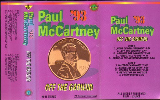 Zdjęcie oferty: Paul McCartney - Off the Ground (The Beatles)