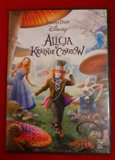 Zdjęcie oferty: Alicja w krainie czarów, Johny Deep, Disney DVD 