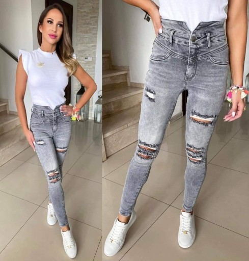 Zdjęcie oferty: Spodnie jeansowe jeans dzinsowe M.SARA S M L XL 