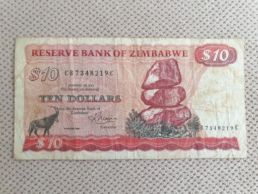 Zdjęcie oferty: Zimbabwe 10 dolars