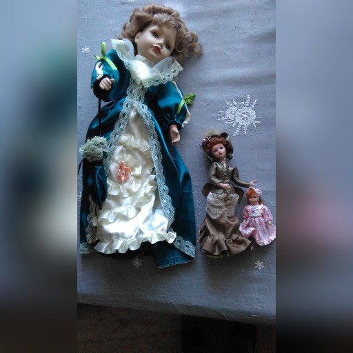 Zdjęcie oferty: Lalki  lalka porcelanowe niemieckie nowe 3 szt.