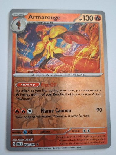 Zdjęcie oferty: Pokemon TCG Paldean Fates: Armarouge Rev 015/091